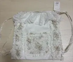floralレースナップサック イエロー