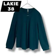 LAKIE ダークグリーン 長袖ブラウス サイズ38 Mサイズ レディース 薄手