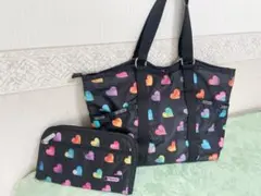 ruchia様専用 おまけ付き！レスポートサックカラフルハート柄トートバッグ