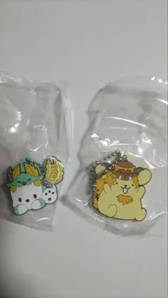 モンハン×サンリオ カプセルラバーマスコット ポチャッコ ポムポムプリン