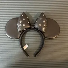 ミニーマウス耳付きカチューシャ 黒