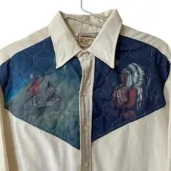 70s KENNINGTON ケニントン ウエスタン シャツ インディアン 古着