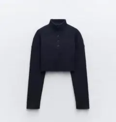 ZARA クロップドハイネックセーター　Sサイズ