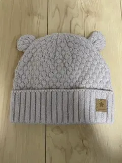 petit main くま耳付きニット帽 48