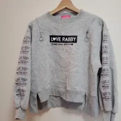 女の子150 まとめ売り4点セット ラブラビ系トレーナー スカート ボトムパンツ