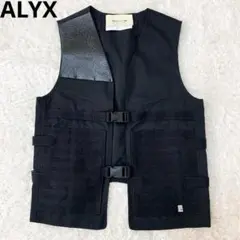 ALYX アリクス NYLON ZIP VEST ジップベスト ALYX アリクス ロゴ刺繍 ナイロンジップアップ ベスト ブラック