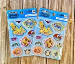 韓国ダイソー限定 ポケモン ピカチュウ シール 2パックセット【新品未使用品】