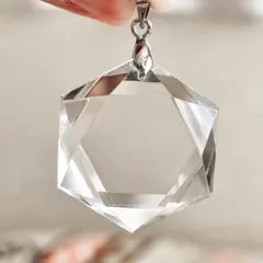 天然水晶 六芒星ペンダントトップ