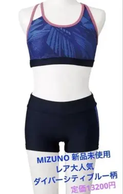 新品タグ付きMIZUNO ミズノ フィットネス水着 ジム用 セパレーツ M