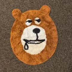 Coenラグマット クマ型 フェイスデザイン　ちゃちゃ