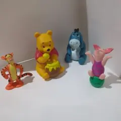 くまのプーさん フィギュアセット 　プーさん　イーヨ　ティガー　ピグレット