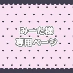 みーた様専用ページ