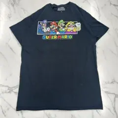 マ*。様 92.コットン100% スーパーマリオ Tシャツ 黒
