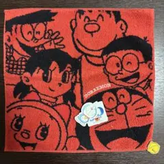 【新品】ドラえもん　50周年　タオルハンカチ　赤