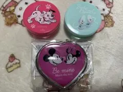 ミッキー小物入れ(アクセサリーケース)ディズニー透明ケース2点の合計3点セット