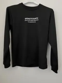 BASKETCOUNTロゴロングTシャツ　ロンT XS ブラックカラー