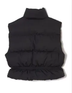 【完売品 未使用】ENTI Gathered Puffer Vest(BLK)