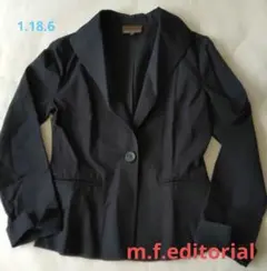 【m.f.editorial】Ｍサイズ　黑　テーラードジャケット