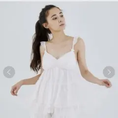 新品未使用gelato piquéジェラートピケ　チュールカップインキャミソール