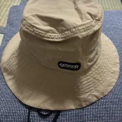アウトドアハット 帽子　ベージュ 57.5cm OUTDOOR
