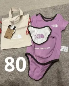 THE NORTH FACE ロンパース 半袖 スタイ付き