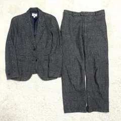 ユニクロ× INES ツイード ジャケット パンツ スーツ セットアップ
