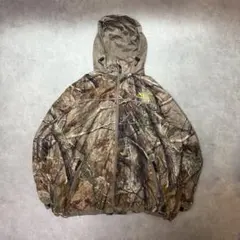 リアルツリーカモ柄アウター古着ブルゾンドローコードフーディミリタリーC97