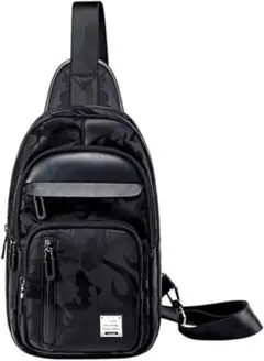 迷彩 オックスフォード生地 チェストバッグ カジュアル クロスボディバッグ