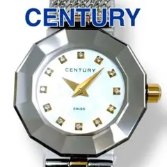 OH済・新品電池・純正箱】 センチュリー タイムジェム ダイヤ12P