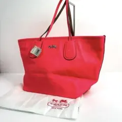 COACH コーチ トートバッグ ハンドバック ネオンピンク A4可能のサムネイル