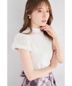 tocco closet ファースリーブ切り替えニットプルオーバーのサムネイル