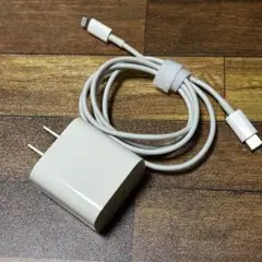 iPhone14Pro 高速充電器ケーブルセット中古品　急速充電器20W 1m