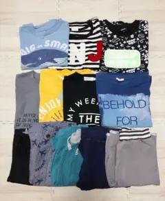 男の子 夏服 まとめ売り Tシャツ ハーフパンツ 130