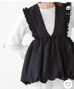 フィットモア　バルーンフリルジレ