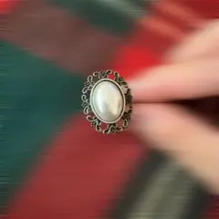 ヴィンテージ風パールリング　リングy2k 24時間以内配送　匿名配送