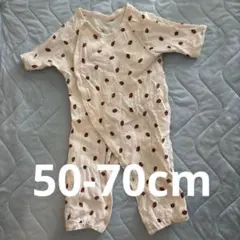 【50-70cm】petit main ロンパース いちご柄のサムネイル