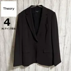 極美品 セオリー アドミラルクレープ テーラードジャケット ブラウン サイズ4
