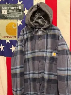 ★00s★Carhartt★カーハート★フーディーシャツ★シャツジャケット★
