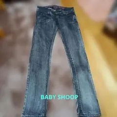 BABY SHOOP ストレートデニム ケミカルウォッシュ　グレーブラックのサムネイル