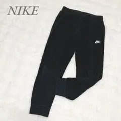 ナイキ◆スウェットパンツ ジョガーパンツ(M)黒 刺繍ロゴ 大人カジュアル