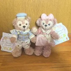 ディズニー　ダッフィー シェリーメイ　ぬいぐるみバッジ　スターリードリームス