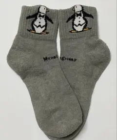 Munsingwear ビッグロゴ編み込みレディースグレー 厚い ゴルフ用