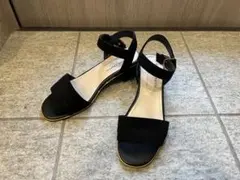 ORientalTRaffic 黒ストラップサンダル