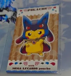 ポケモンセンターポンチョをきたピカチュウ名刺カード - メルカリ