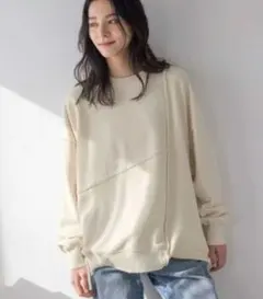 ローリーズファーム　袖切り換え　プルオーバー　トレーナー