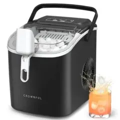 新品未使用】CROWNFUL 製氷機 ブラック 12L アウトドア - メルカリ