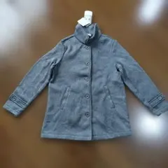 新品！SHOO・LA・RUE ニットフリース 軽量 グレーカラーコート M