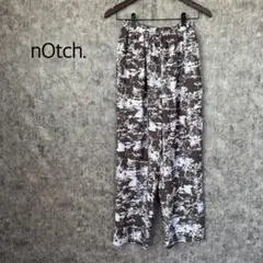 ノッチ　抽象柄　リラックスパンツ　イージーパンツ