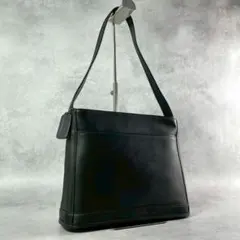 vintage coach shoulder bag leather black