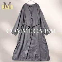 COMME CA ISM グレー シャツワンピース M